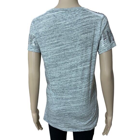 PINK Victoria's Secret Grey T-shirt Size Large - Picture 3 of 3